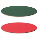 Dekoplatte -M-<br/>Rot/Grün oval<br/>300 x 200 mm
