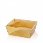 Präsentkorb<br/>Gold metallic -klein<br/>190 x 140 x 100 mm