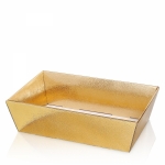 Präsentkorb<br/>Gold metallic -mittel<br/>330 x 190 x 110 mm