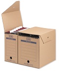 ELBA Archivboxen<br/>B 16,0 x T 34,1 x H 31,5 cm<br/>16,2 l Fassungsvermögen<br/>Material: Karton<br/>Farbe: braun<br/>geeignet für Hängeregistraturen