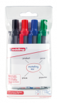 Whiteboard-Marker <br/>farbsortiert<br/><b>schwarz, blau, rot,grün</b><br/>edding retract 12<br/>1,5 - 3,0 mm
