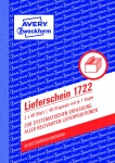 AVERY Zweckform<br/> Formularbuch 1722 <br/>Lieferschein<br/>DIN A6