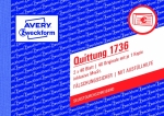 AVERY Zweckform<br/> Formularbuch 1736<br/> Quittung, inkl. MwSt. <br/>DIN A6 quer
