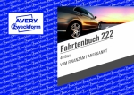 AVERY Zweckform<br/> Formularbuch 222<br/> Fahrtenbuch, Pkw mit Kraftstoffverbrauch <br/>DIN A6 quer