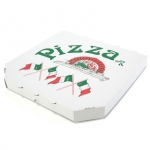 Pizzakarton Treviso<br/>Fb. weiß<br/>260 x 260 x 30 mm