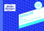 AVERY Zweckform<br/> Formularbuch 300<br/> Quittung, inkl. MwSt. <br/>DIN A6 quer