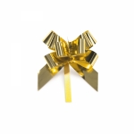 Ziehschleife Grangala<br/>Gold metallic<br/>Ø 9 cm, Breite 19 mm
