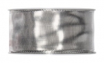 Geschenkband Metallic<br/>Silber<br/>40 mm x 25 m