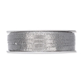 Geschenkband Uni<br/>Lurex-Silber<br/>L 50 m x B 6 mm