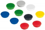 FRANKEN Haftmagnete<br/>farbsortiert<br/><b>je 2x rot, grün, blau und je 1x gelb, weiß, schwarz, grau</b><br/>Ø 1,27 cm