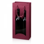 TT<br/>Satina Bordeaux mit Fenster<br/>2er Wein/Sekt<br/>170 x 85 x 360 mm