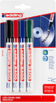 4 CD-Marker<br/> edding 8400<br/>farbsortiert<br/><b>schwarz, blau, rot, grün</b><br/>0,5 - 1,0 mm