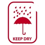 Regenschirm, rot<br/>keep dry<br/>74 x 105 mm