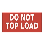 Do not top load<br/>165 x 55 mm