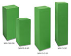 SANTORIN Faltschachtel stehend grün<br/>85 x 85 x 400 mm
