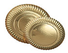 Tablett rund<br/>gold glänzend<br/>Ø 180 x 10 mm