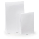 Lackpapier-Beutel<br/>100 x 40 x 157 mm<br/>weiss