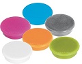 FRANKEN MagFun Magnete<br/>farbsortiert<br/><b>orange, pink, perlweiß, silber, hellblau, hellgrün<br/></b>Ø 3,2 x 0,7 cm