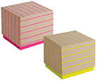 Neon Stülpdeckelkarton pink<br/>90 x 100 x 100 mm
