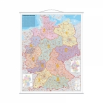 FRANKEN <br/>PLZ-Karte Deutschland<br/>B 98,0 x H 138,0 cm<br/>laminierte Holzfaser-Platte