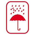 Regenschirm, rot<br/>74 x 105 mm