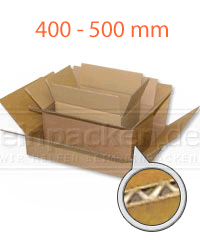 1-wellige Kartons, braun - 400 x 300 x 200 mm - Qualität 1.20